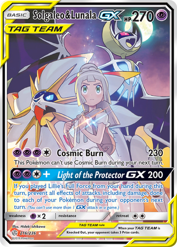 Solgaleo y Lunala GX (216/236) [Sol y Luna: Eclipse cósmico] 