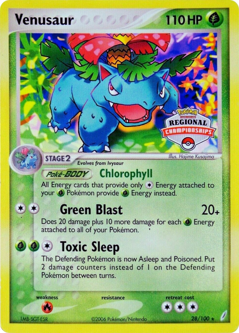 Venusaur (28/100) (Promoción del Campeonato Regional) [EX: Crystal Guardians] 
