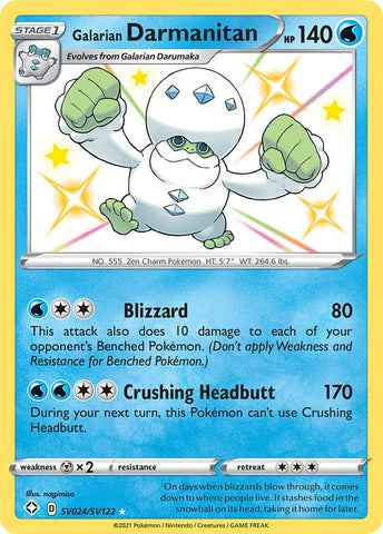 Darmanitan de Galar (SV024/SV122) [Espada y escudo: Destinos brillantes] 