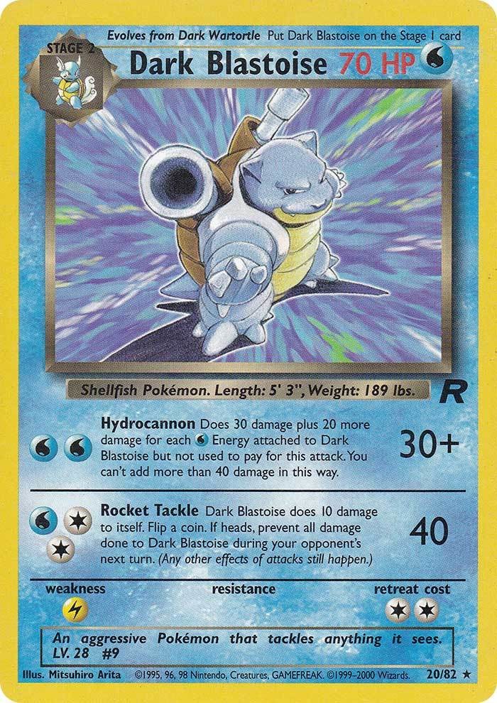 Blastoise oscuro (20/82) [Team Rocket Unlimited] 