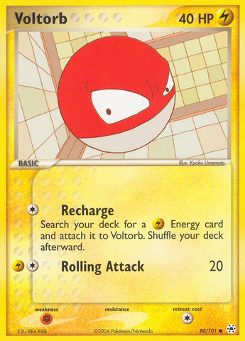 Voltorb (80/101) [EX: Leyendas ocultas] 