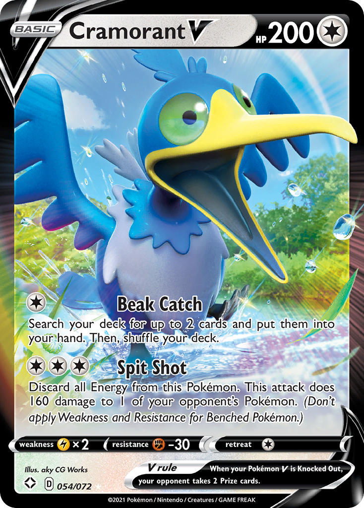 Cramorant V (054/072) [Espada y escudo: Destinos brillantes] 