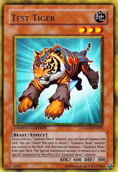 Tigre de prueba [GLD2-EN029] Ultra raro 