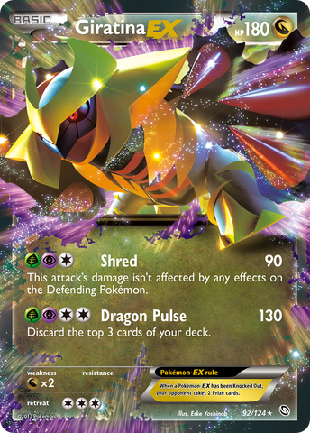 Giratina EX (92/124) [Blanco y Negro: Dragones Exaltados] 