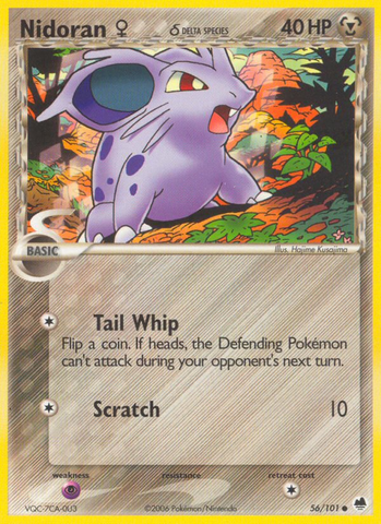 Nidoran (56/101) (Hembra) (Especie Delta) [EX: Dragon Frontiers] 
