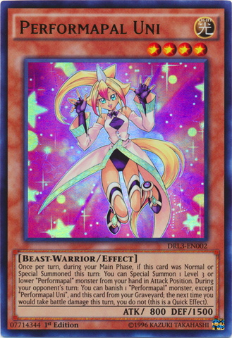 Performapal Uni [DRL3-EN002] Ultra Raro 