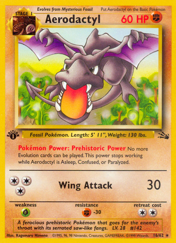 Aerodactyl (16/62) [Fossil 1.ª edición] 