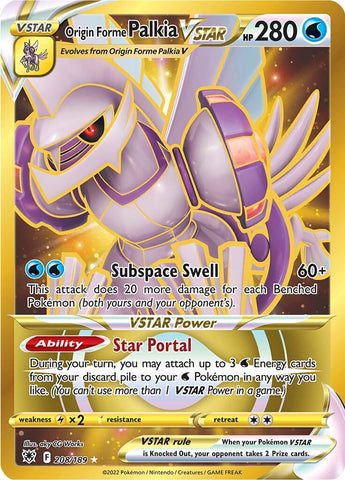 Origin Forme Palkia VSTAR (208/189) [Espada y escudo: Resplandor astral] 