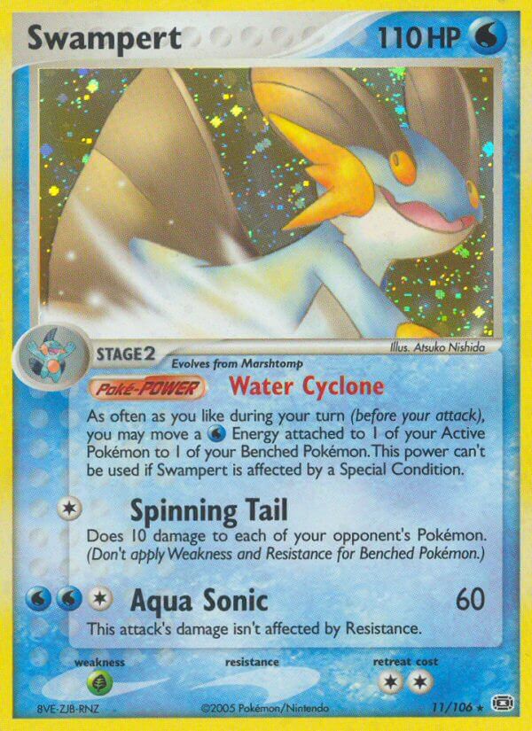 Swampert (11/106) (Exclusivo de la baraja temática) [EX: Esmeralda] 
