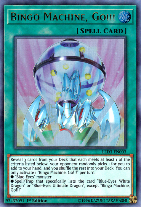 Máquina de bingo, ¡adelante! [LED3-EN003] Ultra raro 