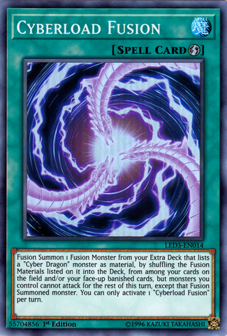 Cyberload Fusion [LED3-EN014] Súper Raro 