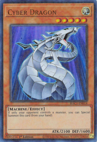 Cyber ​​Dragon (Duel Terminal) [HAC1-EN014] Paralelo Raro 