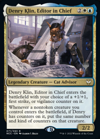 Denry Klin, editor en jefe (paquete promocional) [Streets of New Capenna Commander Promos] 