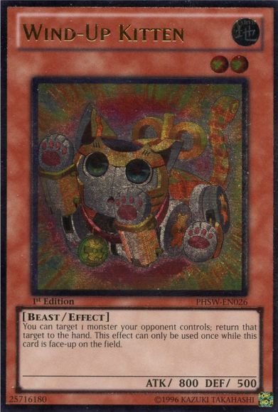 Gatito de cuerda [PHSW-EN026] Último raro 