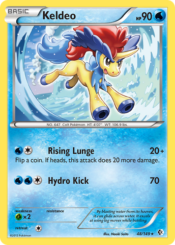 Keldeo (48/149) [Blanco y negro: Límites cruzados] 