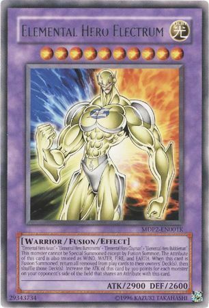 Elemental Hero Electrum (Reemplazo de redención) [MDP2-EN001K] Raro 