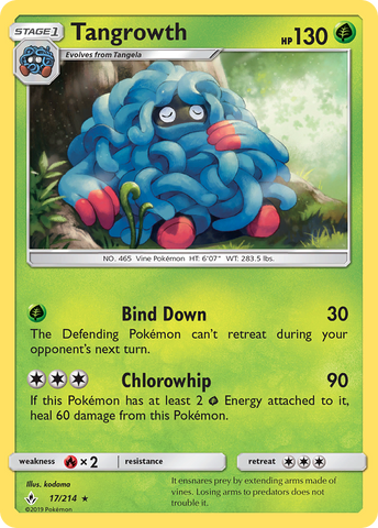 Tangrowth (17/214) [Sol y Luna: Vínculos inquebrantables] 