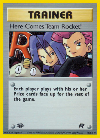 ¡Aquí viene el Equipo Rocket! (15/82) [Equipo Rocket 1.ª edición] 
