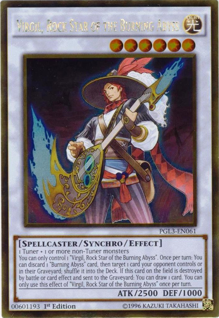 Virgil, estrella de rock del abismo ardiente [PGL3-EN061] Oro raro 