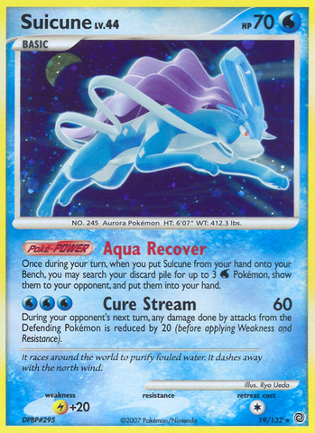 Suicune (19/132) [Diamante y Perla: Maravillas secretas] 