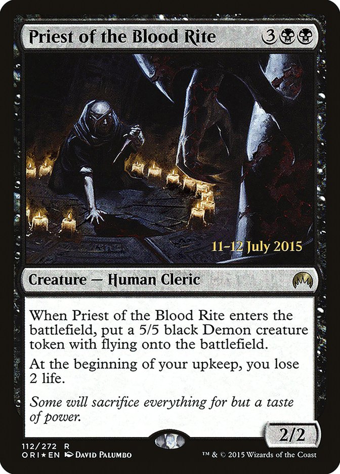 Sacerdote del rito de sangre [Promociones de presentación de Magic Origins] 