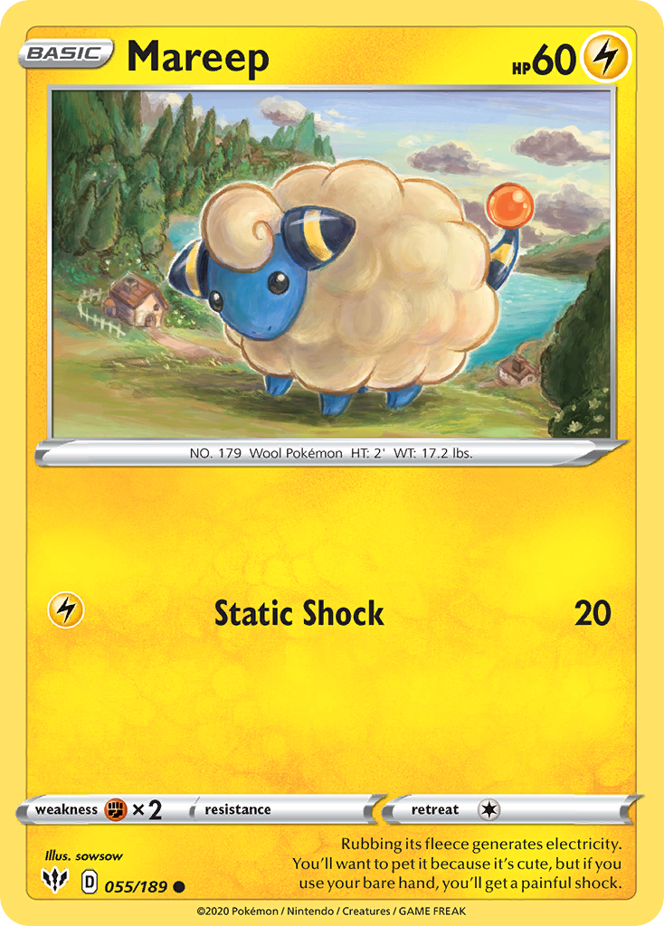 Mareep (055/189) [Espada y escudo: Oscuridad en llamas] 