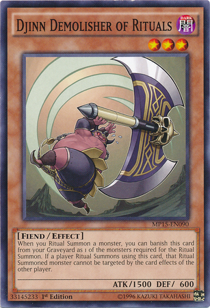 Djinn Demoledor de Rituales [MP15-EN090] Común 