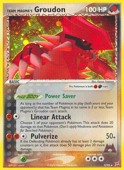 Groudon del equipo Magma (9/95) [EX: Equipo Magma vs Equipo Aqua] 