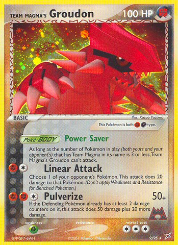 Groudon del equipo Magma (9/95) [EX: Equipo Magma vs Equipo Aqua] 