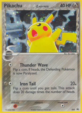 Pikachu (035) (Especie Delta) [Nintendo: Black Star Promos] 