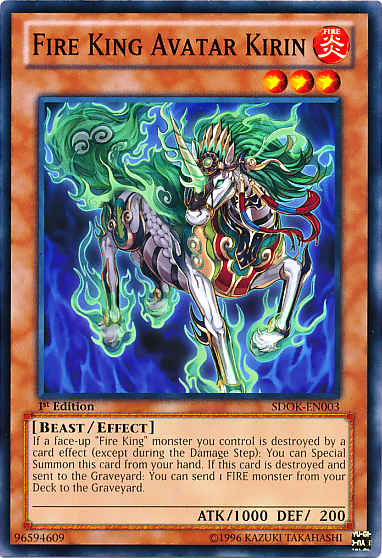 Avatar del Rey del Fuego Kirin [SDOK-EN003] Común 