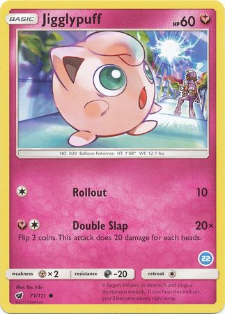 Jigglypuff (71/111) (Exclusivo de cubierta n.° 22) [Sol y Luna: Kit de entrenador - Alolan Ninetales] 