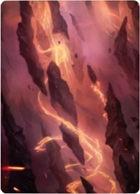Tarjeta de arte Montaña 1 [Serie de arte Zendikar Rising] 