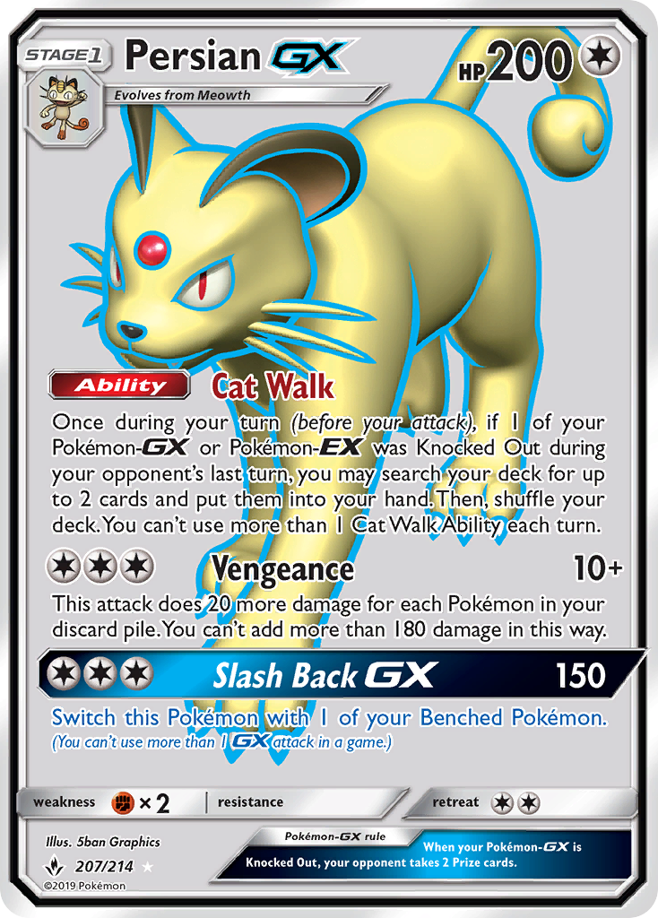 Persian GX (207/214) [Sol y Luna: Vínculos inquebrantables] 