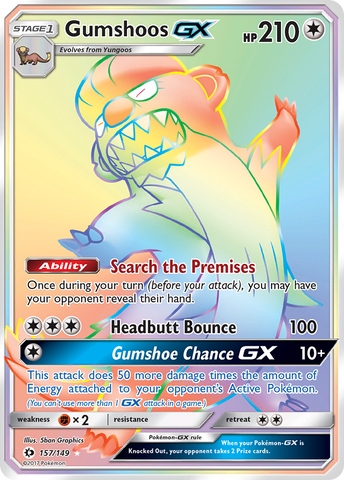 Gumshoos GX (157/149) [Sol y Luna: Conjunto básico] 