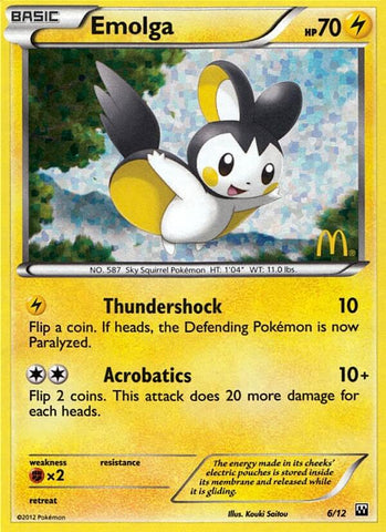 Emolga (6/12) [Promociones de McDonald's: Colección 2012] 