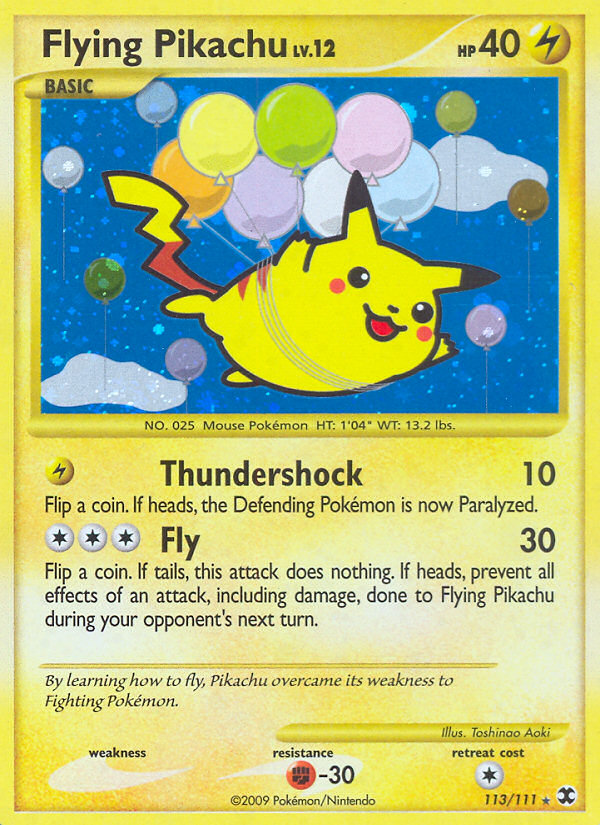Pikachu volador (113/111) [Platino: Rivales en ascenso] 