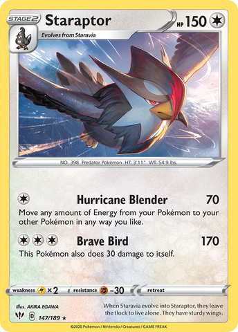 Staraptor (147/189) [Espada y escudo: Oscuridad en llamas] 