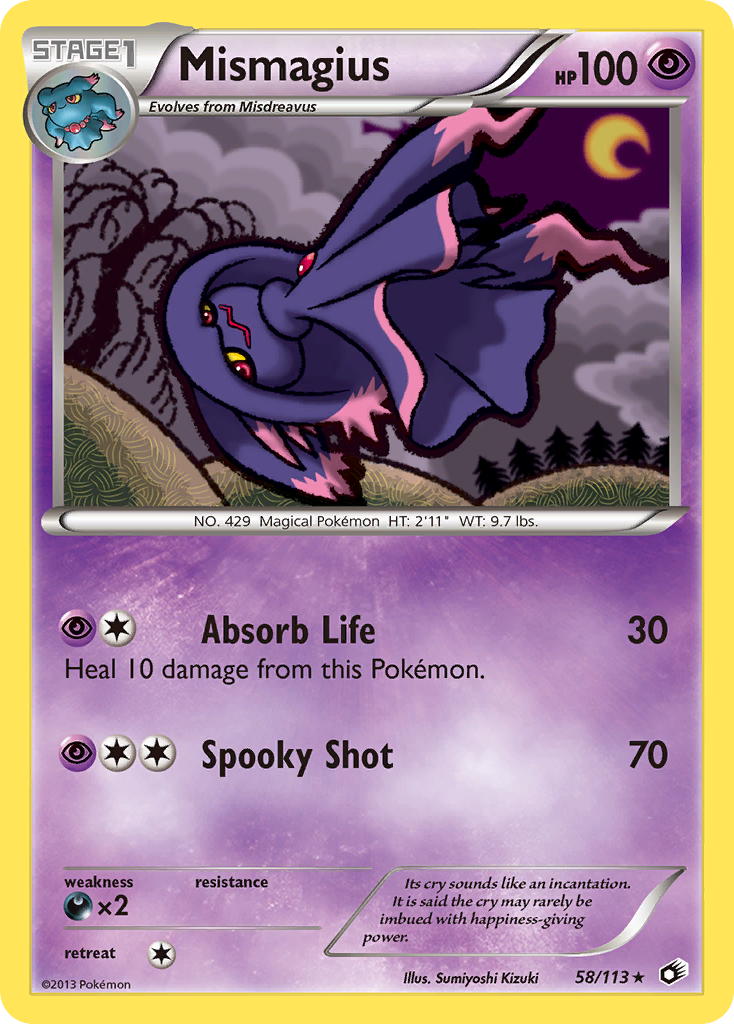 Mismagius (58/113) [Blanco y negro: Tesoros legendarios] 