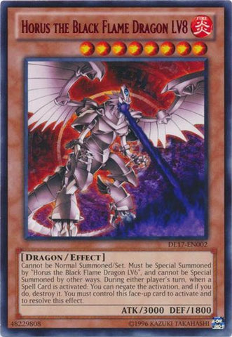Horus, el Dragón de Llama Negra LV8 (Rojo) [DL17-EN002] Raro 