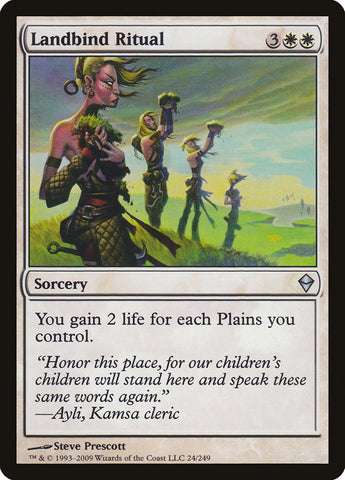 Ritual de vínculo terrestre [Zendikar] 