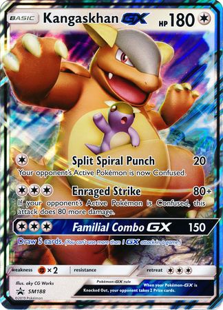 Kangaskhan GX (SM188) (Tarjeta Jumbo) [Sol y Luna: Promociones Black Star] 