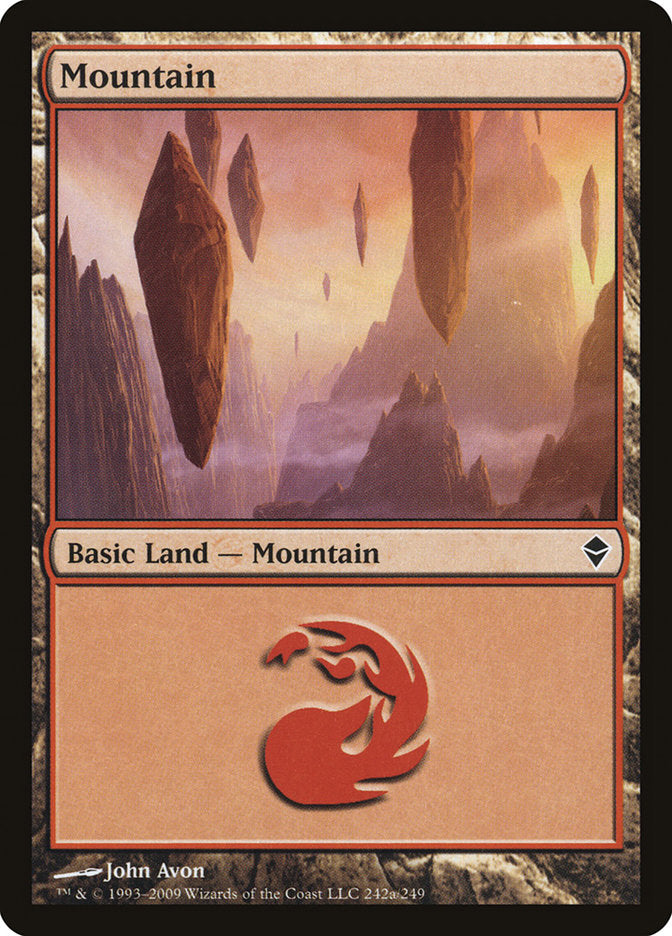 Montaña (242a) [Zendikar] 