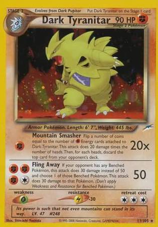 Tyranitar oscuro (11/105) [Neo Destiny Unlimited] 