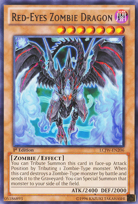 Dragón Zombi de Ojos Rojos [LCJW-EN206] Raro 