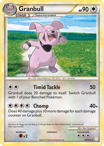 Granbull (22/123) [HeartGold y SoulSilver: Conjunto básico] 