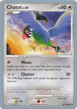 Chatot LV.30 (55/100) (Empotech - Dylan Lefavour) [Campeonato del Mundo 2008] 