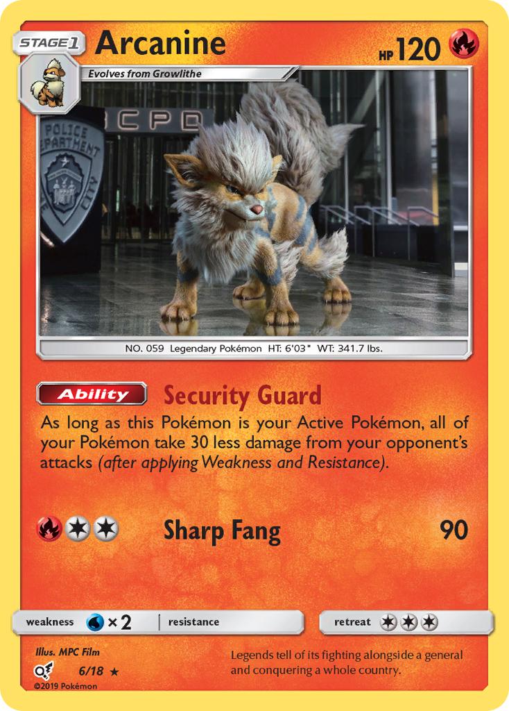 Arcanine (18/6) [Sol y Luna: Detective Pikachu] 
