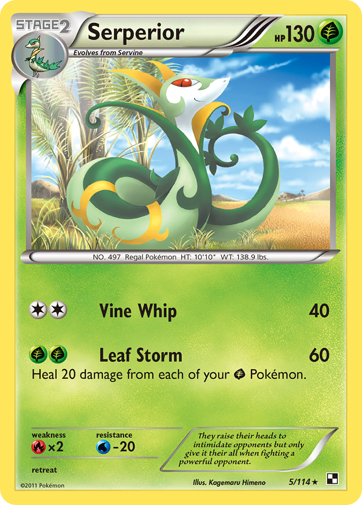 Serperior (5/114) [Blanco y negro: Conjunto básico] 