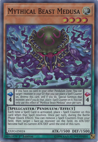 Bestia Mítica Medusa [EXFO-EN024] Súper Rara 